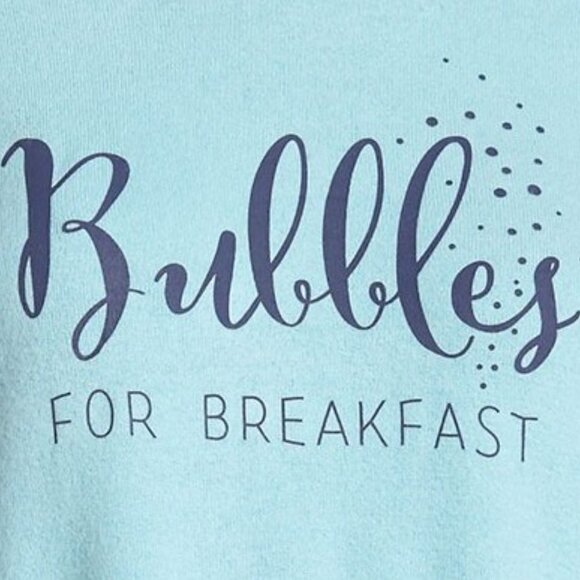 💕FREE PRESS💕 Raglan Long Sleeve Ultra Soft Tee Bubbles for Breakfast M NWT - Picture 4 of 11
